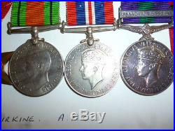 WW2 Africa Star 8th Army / Palestine 1945-48 Medal Group of (6) to an African
