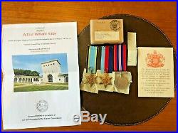 WW2 Air Crew Europe Star Medal Group Casualty Kirby 110 Squadron Surrey