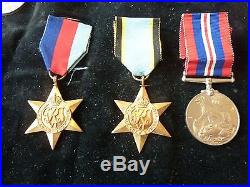 WW2 Air Crew Europe Star Medal Group Killed in Action Medal Slip & Letter