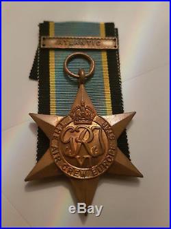 WW2 Air Crew Europe Star Medal Group Killed in Action Medal Slip & Letter