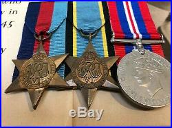 WW2 Air Crew Europe Star Medal Group Killed in Action Memorial Scroll RAF