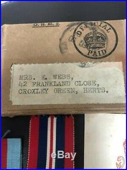 WW2 Air Crew Europe Star Medal Group Killed in Action Webb 12 Squadron