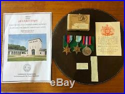 WW2 Air Crew Europe Star Medal Group RAFRV Casualty Wright Bournemouth