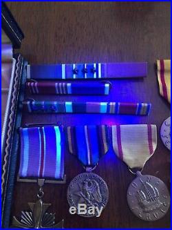 WW2 Army/Navy USMC Medals Ribbons And Badges
