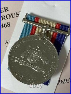 WW2 Australian Service Medal Gnr W. Rouse, Victoria POW died 1942 2/4 Anti Tank