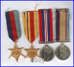 WW2 Australian casualty Africa Star medal group. Killed Crete 1941
