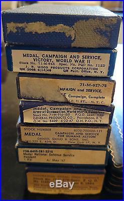 WW2 B17 Gunner Distinguished Flying Cross Air Medal Named 10 medals GROUP! 8th
