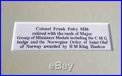 WW2 British MI6 Secret Service Agent Original Frank Foley Medals & Orderd Set