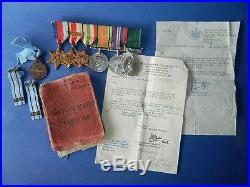 WW2 British Medals 39-45 Italy Africa 8th Army Star Geo VI War Defence & More