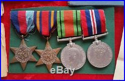 WW2 British Royal Navy Medals Frederick Boardman Hairdresser + Documents Etc