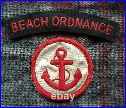 WW2 British military D Day beach ordnance cloth patch, Normandy ORIGINAL