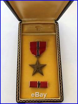WW2 Bronze Star Medal with Valour Device (USA) Excellent Condition