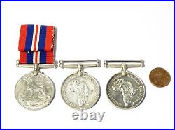 WW2 Brothers D. N. & J. L. CERONIE Africa Service & WWII Service Medals #AK502