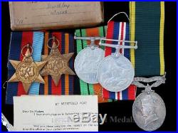 WW2 Burma Campaign Group of Five Medals. Territorial Efficiency, Royal Artillery