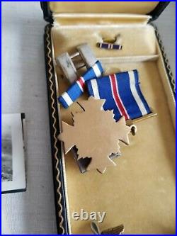 WW2 CBI Hump Pilots Group, DFC Medal, Photos, Wing, Back Flag, Etc. Id'ed