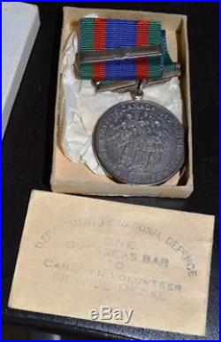 WW2 Canadian Awards Group with Original Cardboard Cases! 5 Medals