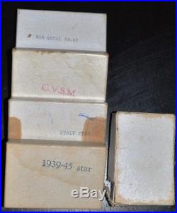 WW2 Canadian Awards Group with Original Cardboard Cases! 5 Medals