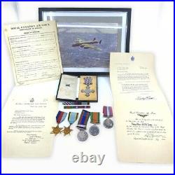 WW2 Canadian RCAF Bomber Command DFC Medal Group with Documents F/L JFW Towse