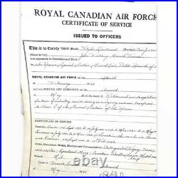 WW2 Canadian RCAF Bomber Command DFC Medal Group with Documents F/L JFW Towse