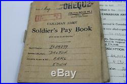 WW2 Canadian RCCS 1st Armoured Brigade CAB Signals Medal Group and Documents