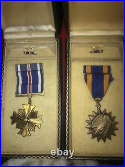 WW2 DFC and Air Medal Pair. Named