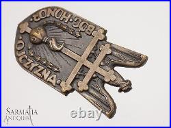 WW2 Extremely Scarce Polish 1st Grenadier Division Combat Breast Badge Italian
