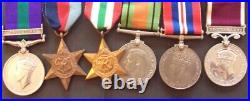 WW2 + General Service Medal Palestine & Long Service Medal Sgt Smith, R. A. M. C