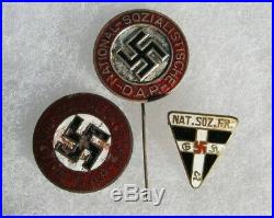 WW2 German badge/medal Group of three badges100% original FREE SHIPPING
