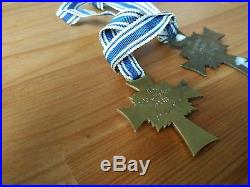 WW2 German medals 2 x mother medals gold and bronze
