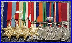 WW2 Group of 8 medals (Army LSGC) ALL ENGRAVED-SP28105 Sgt S. E. Blakeney, RCASC