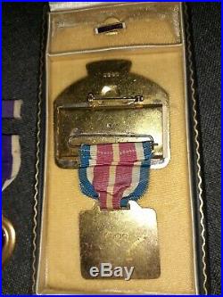 WW2 Grouping W. I. A African American Soldier 369th Infantry Medals Antique U. S