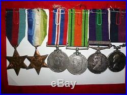 WW2 / Malaya / Royal Air Force (RAF) Long Service Group of (6) Medals