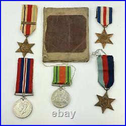 WW2 Medal Group 1st Army Bar Service & Pay Book Alphonso Ketteringham
