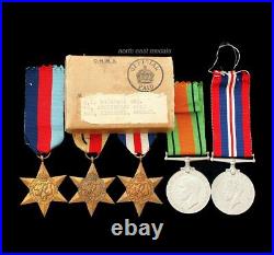 WW2 Medal Group Africa, France & Germany Star, etc. Air Ministry Box of Issue
