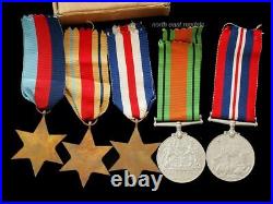 WW2 Medal Group Africa, France & Germany Star, etc. Air Ministry Box of Issue
