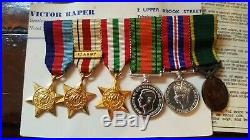 WW2 Medal Group Captain/Major J. R Metcalf Royal Artillery. Ipswich, Suffolk