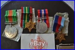 WW2 Medal Group Casualty 44th Light Anti Aircraft Signals Died POW 1945