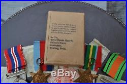 WW2 Medal Group Casualty Royal Signals Siam Burma Railway Died POW 1945