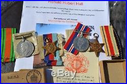 WW2 Medal Group Casualty South Notts Hussars Killed in Action at Tobruck