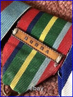 WW2 Medal Group Pacific Star Burma Clasp RAF Badge Sweetheart Brooch Headphones
