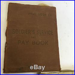WW2 Medal Group Pay Book Release Book Etc, War Sergeant Edward G Fricker