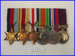 WW2 Medal Set Plus Badges, Photographs Etc- W. O. II (C. S. M) M. W. F. Pettet Roy