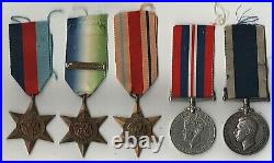 WW2 Medals & RNLSGC to John Frederick Penn Royal Navy HMS Eagle HMS Manchester