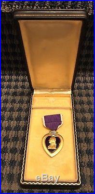 WW2/Miliatary Lot Of 20+ PURPLE HEART Medal & Case (Authentic) Hats, Patches Etc