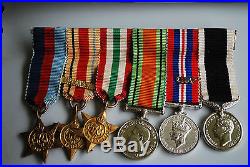 WW2 NZ group 8 medals, Mentioned in Despatches, with badges, photos, diaries