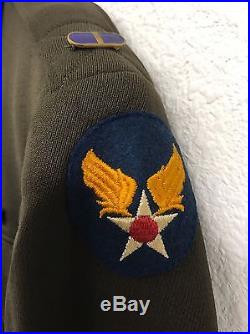 WW2 Named Fighter Pilots Uniform Grouping 8th Air force, Photo of Vet, Air Medal