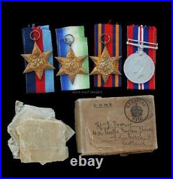 WW2 Navy Medal Group of Four, Edinburgh Recipient. Inc. Atlantic & Burma Stars