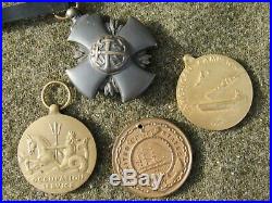 WW2 Navy & USMC Medal Lot of 4 Rare Split Brooch Medal