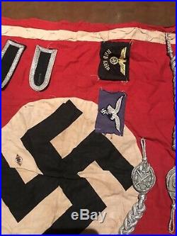 WW2 Nazi Flag & Medals