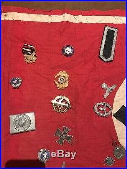 WW2 Nazi Flag & Medals